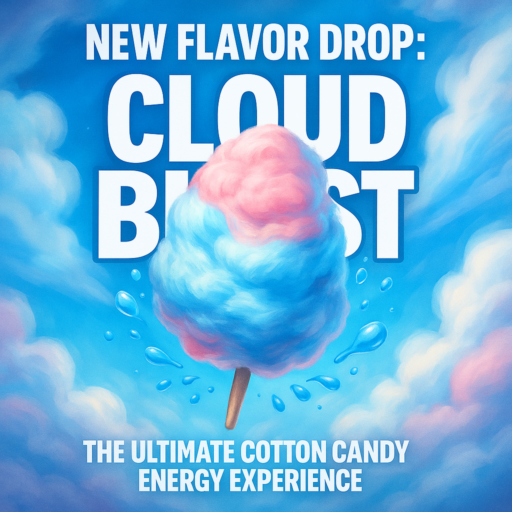 🚨 New Flavor Drop: Cloud Burst is Here – The Ultimate Cotton Candy Energy Experience