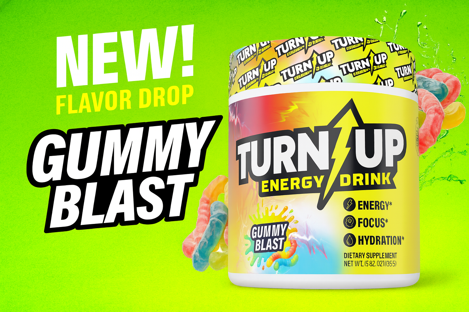 ⚡ ENTER THE BLAST ZONE: NEW FLAVOR ALERT 🚨 - GUMMY BLAST (SOUR WORM)