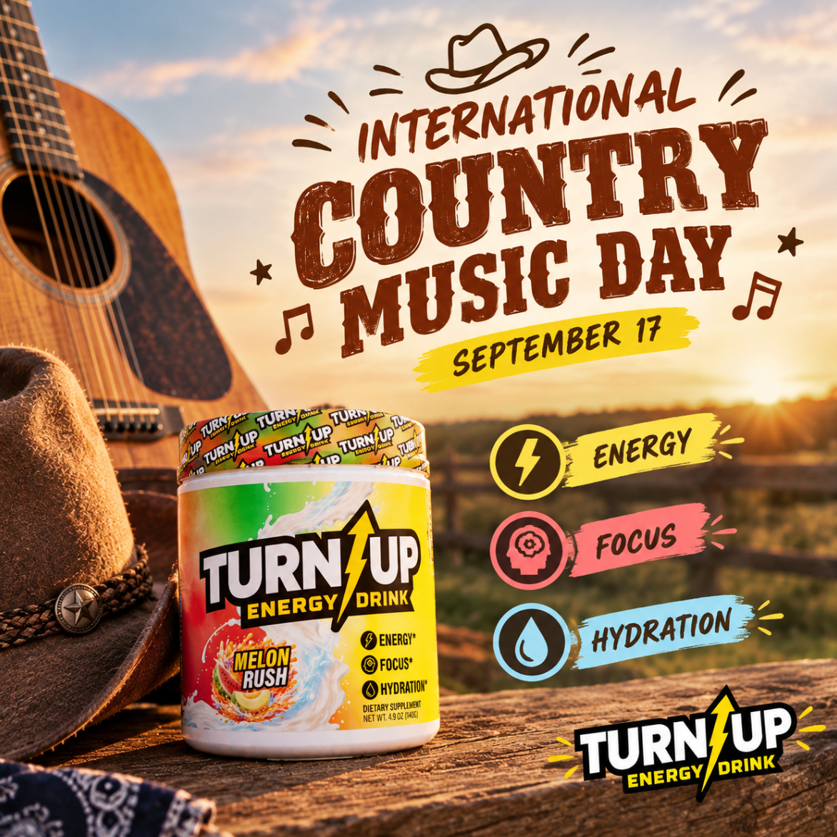 Celebrate International Country Music Day with Turn Up!