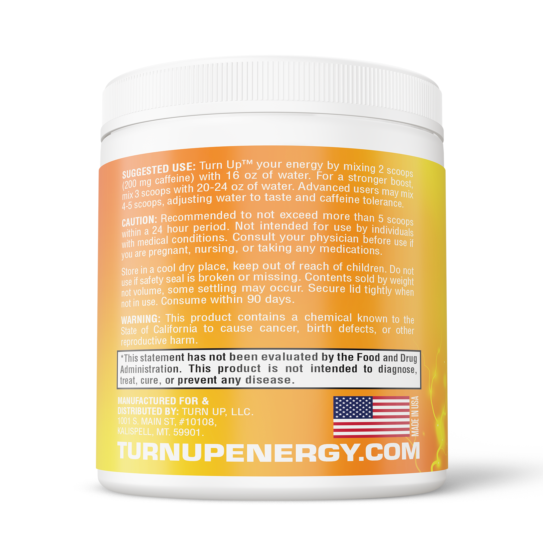 Turn Up Energy Drink™ - Yuzu Flash