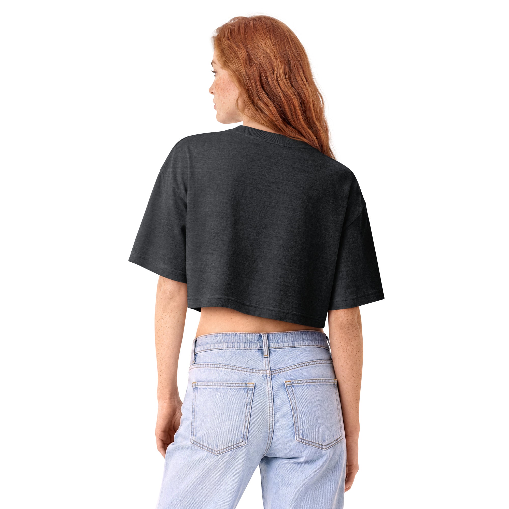 Turn Up Energy Drink™ - Women's Heavyweight Crop Top Tee (Vintage Wash)